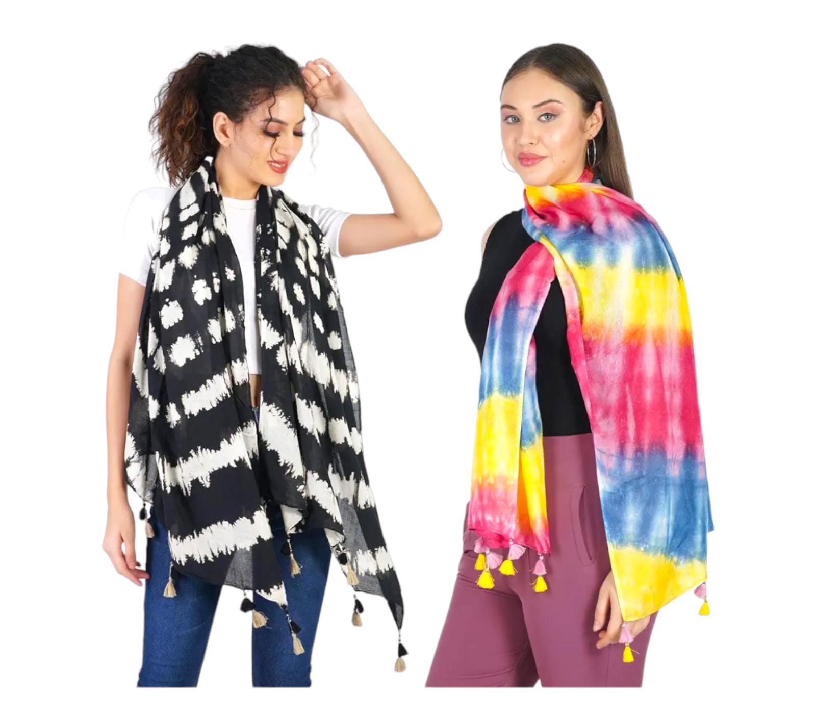 Women and Girls Scarfs Stoles Combo Set
